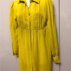 Yellow Long-Sleeve Dress